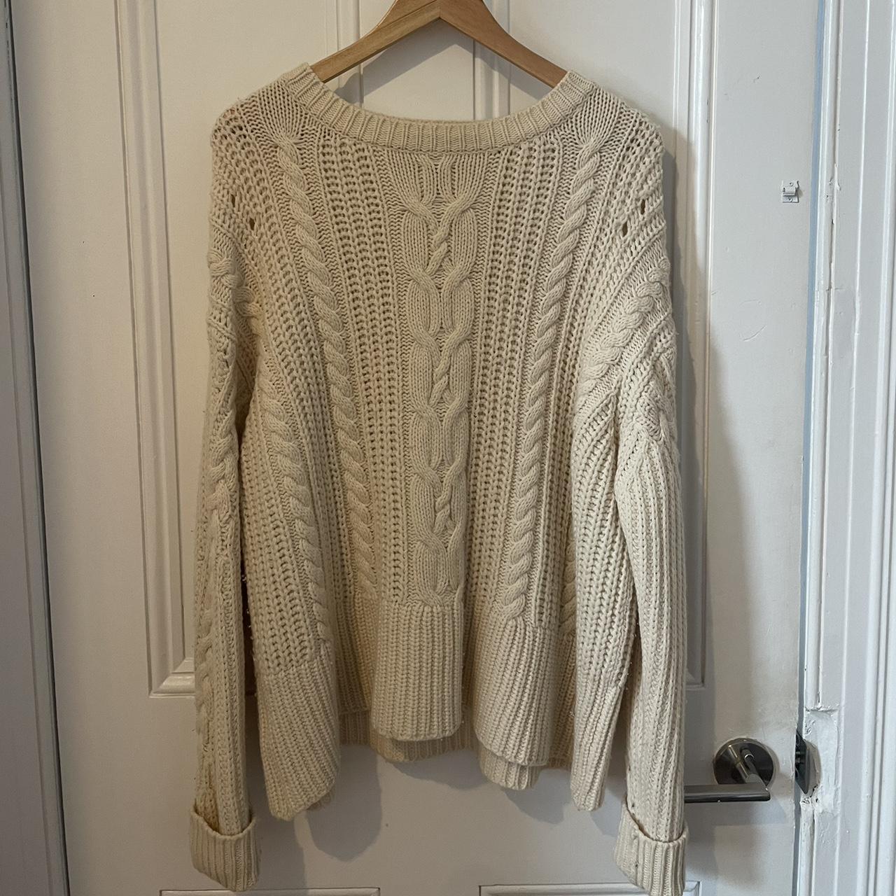 Extra Fine Merino Wool Cable Knit Country... - Depop