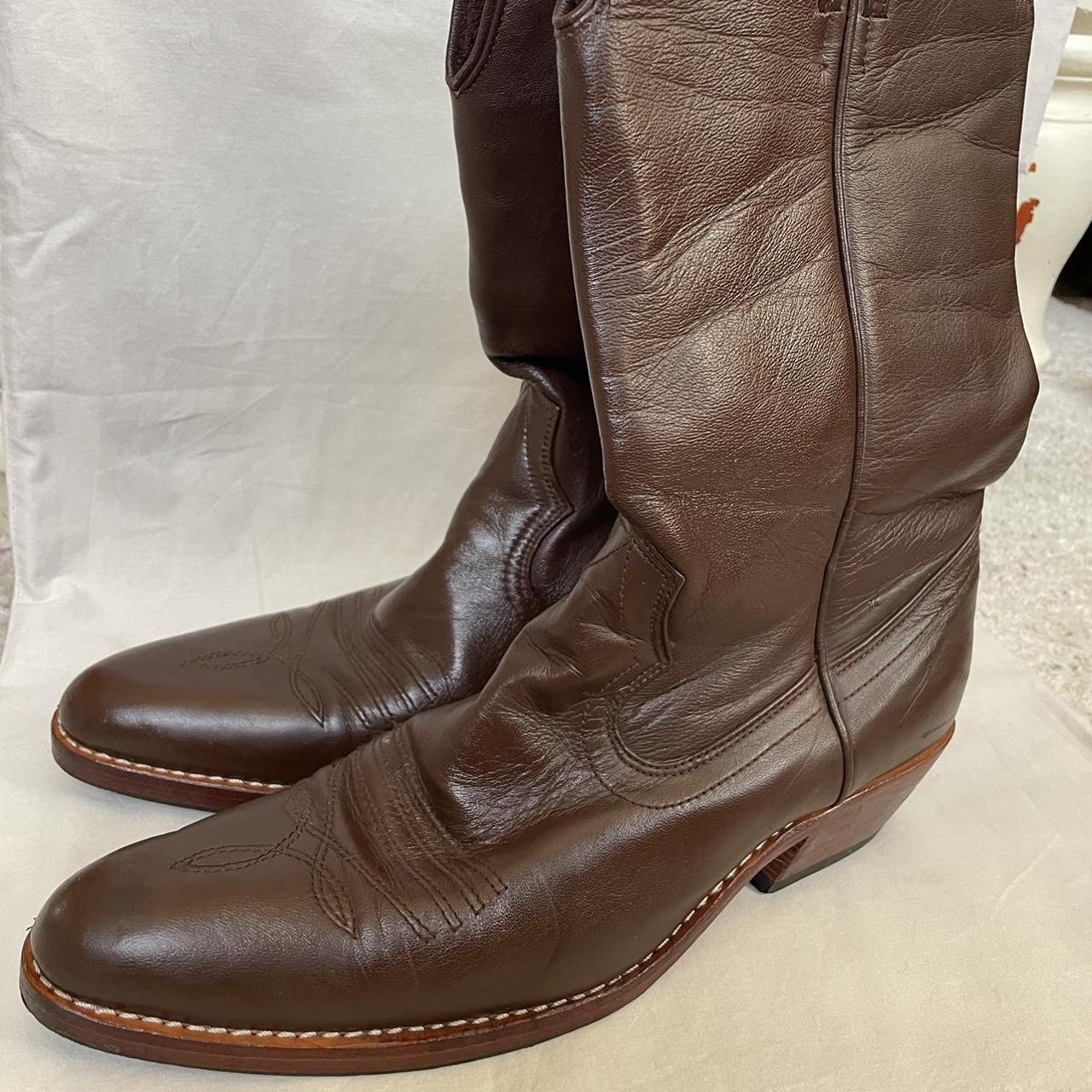 Vintage brown cowboy boots 💙 Rare Australian... - Depop