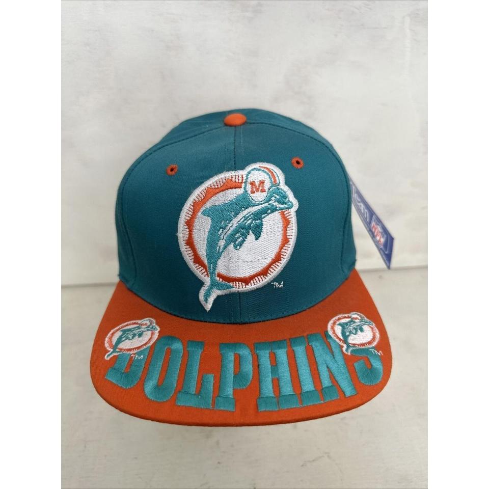 Vintage 90's Miami Dolphins Snapback Perfect - Depop