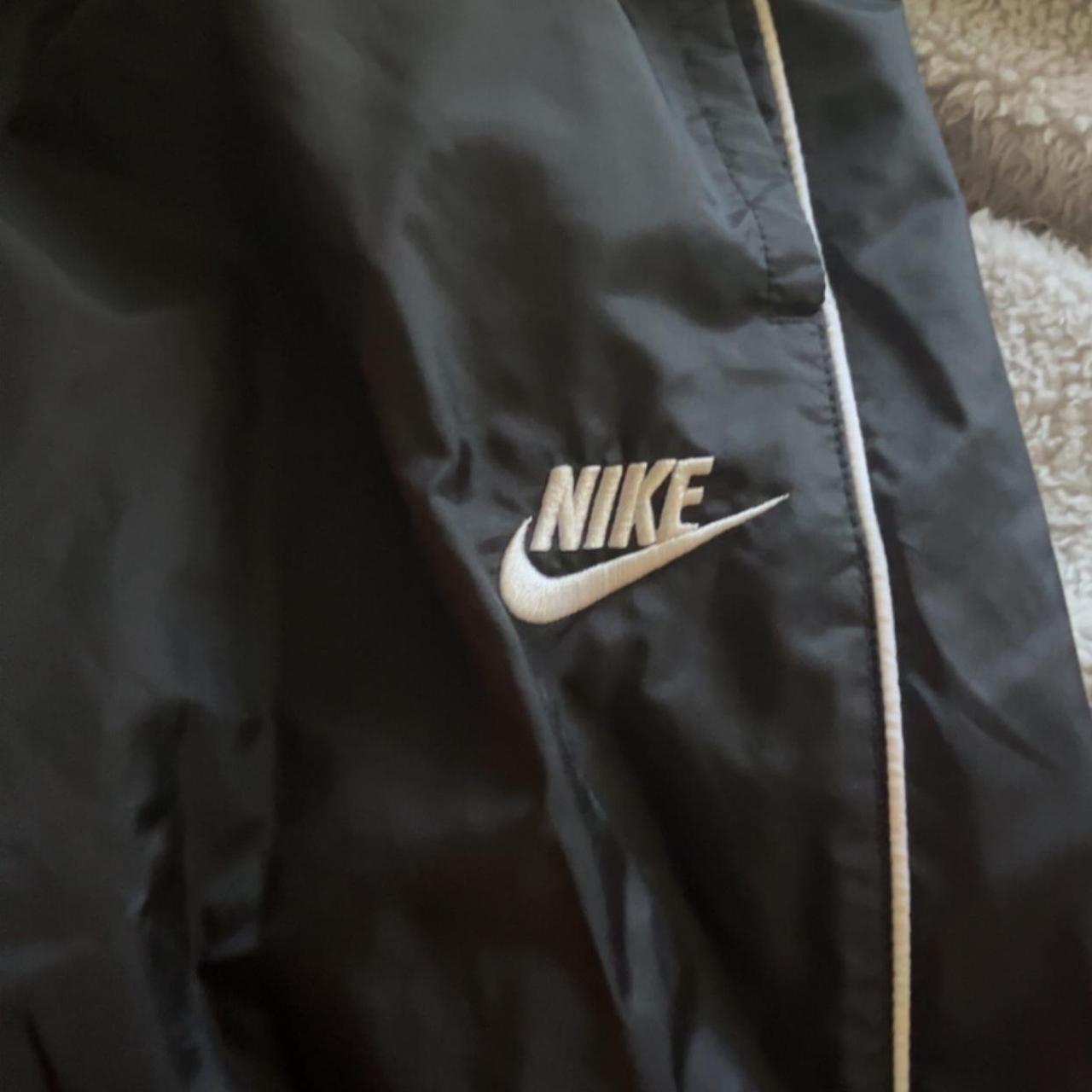 black nike tracksuit bottoms never worn-great... - Depop