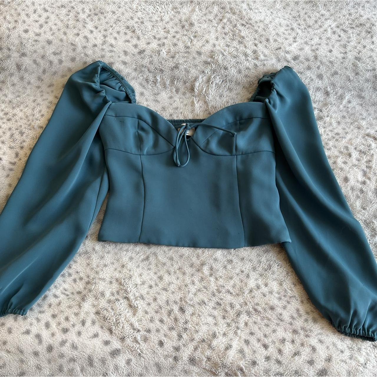 Dark Green Green Formal Tops Plus Size Women's Elegant Sleeve Blouse Round  Neck Temu Italy, image size:1280x1280
