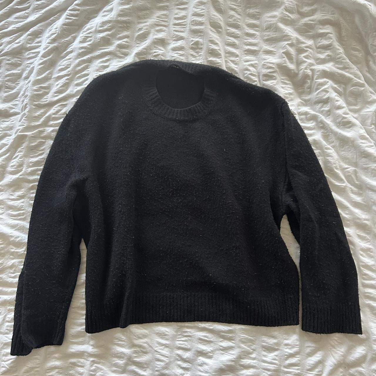 Black Cole Buxton knitted sweater Merino wool 10/10... - Depop