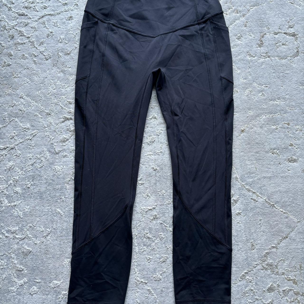 leggings with pockets. dark teal color - Depop