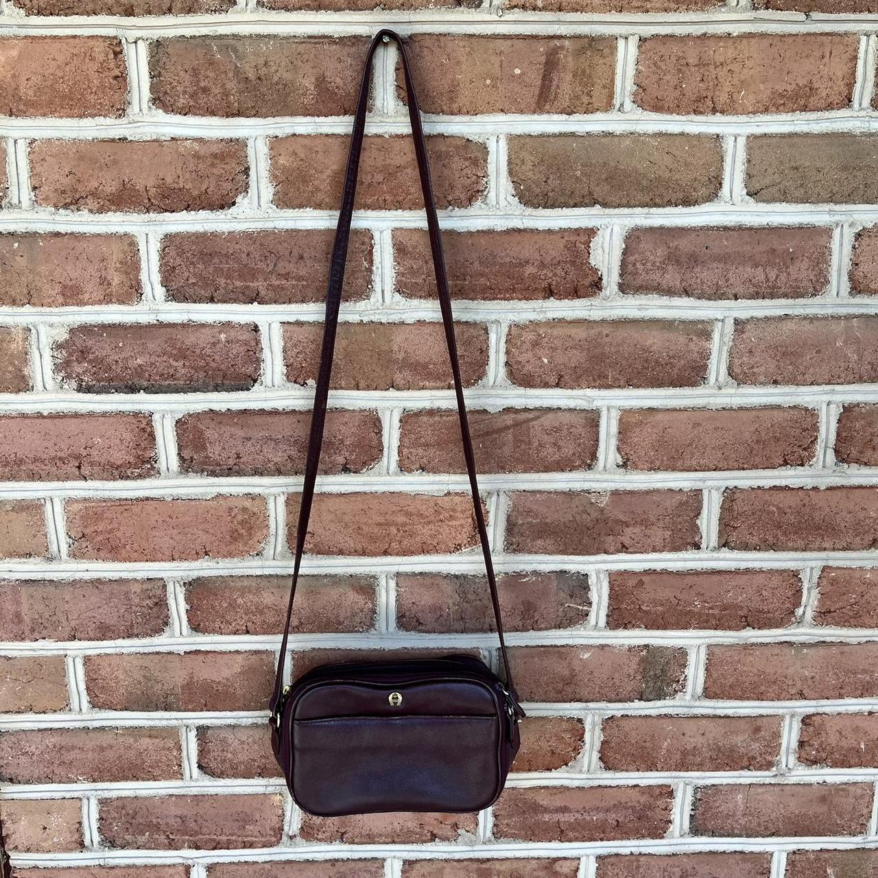 Longchamp Vintage Handbag 1980s Crossbody Bag in Black 