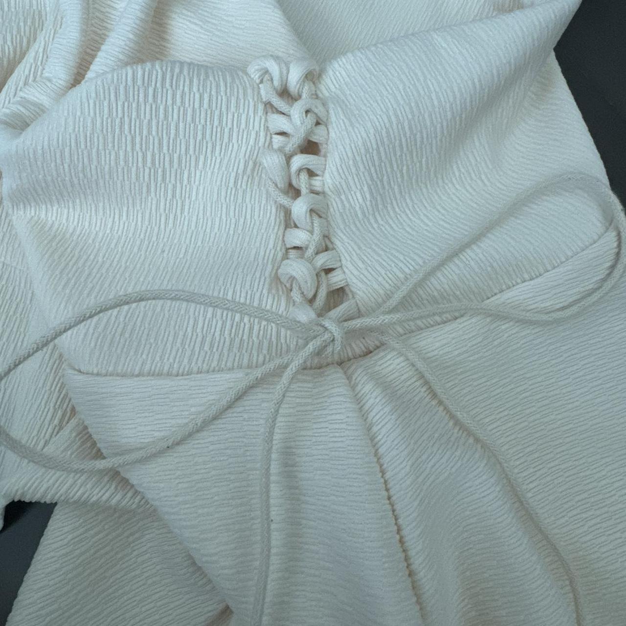 Women's Skirt - Cream/White - M – Cream white fai… - image 2