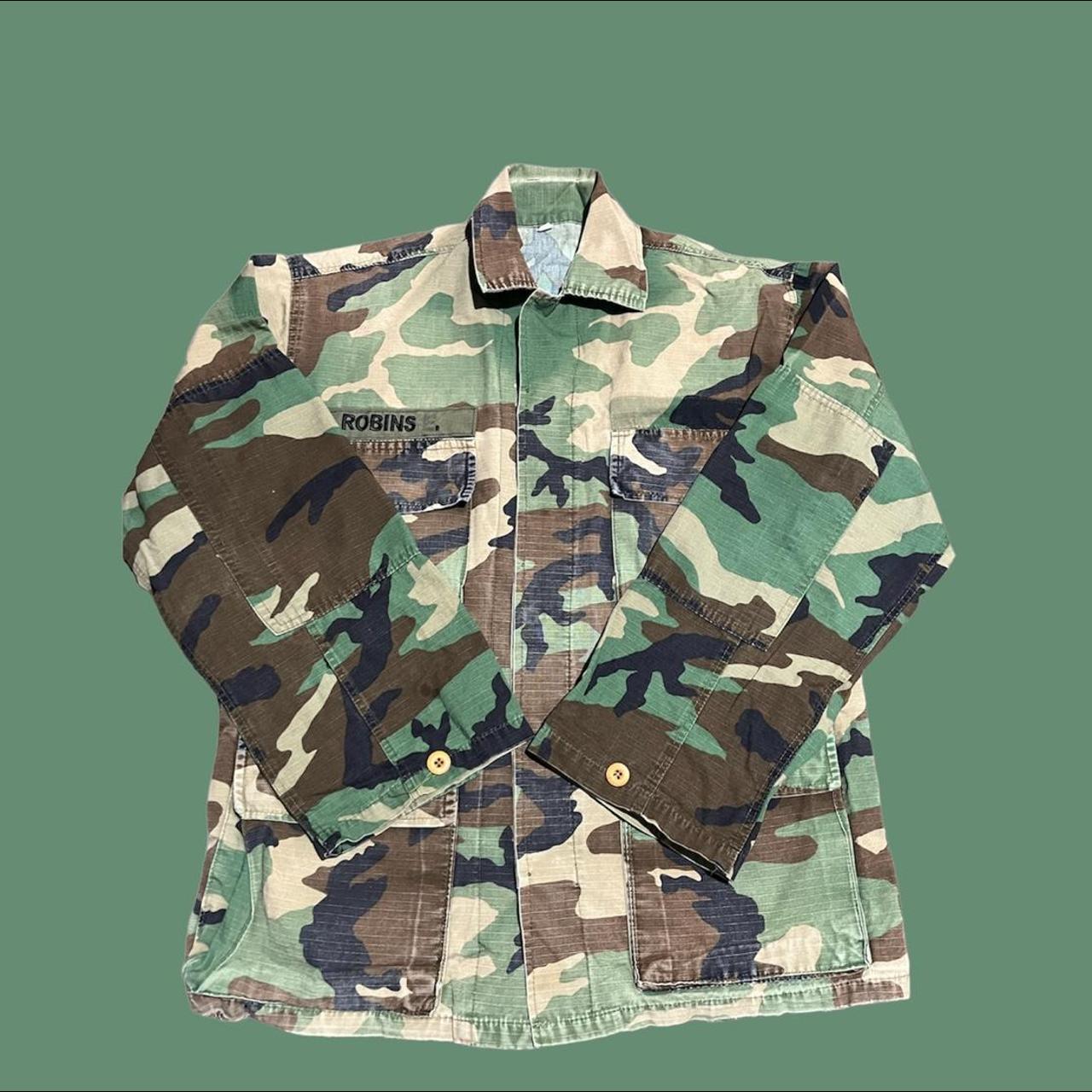 Men's Khaki and Cream Jacket Depop