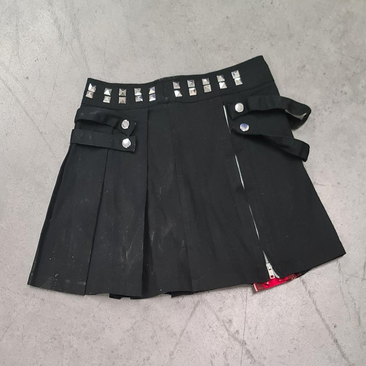 90s Gothic/Punk Hell Bunny Skirt. Skirt with Zipper | Depop