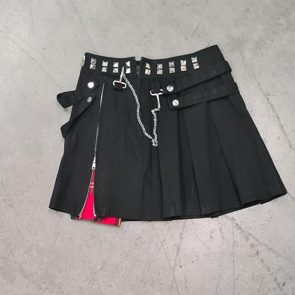 国内で当店のみ PINKSPINK - gothic moon zipper skirt Killstar Rosalyn Cross Pleated Zip Alternative Gothic Punk