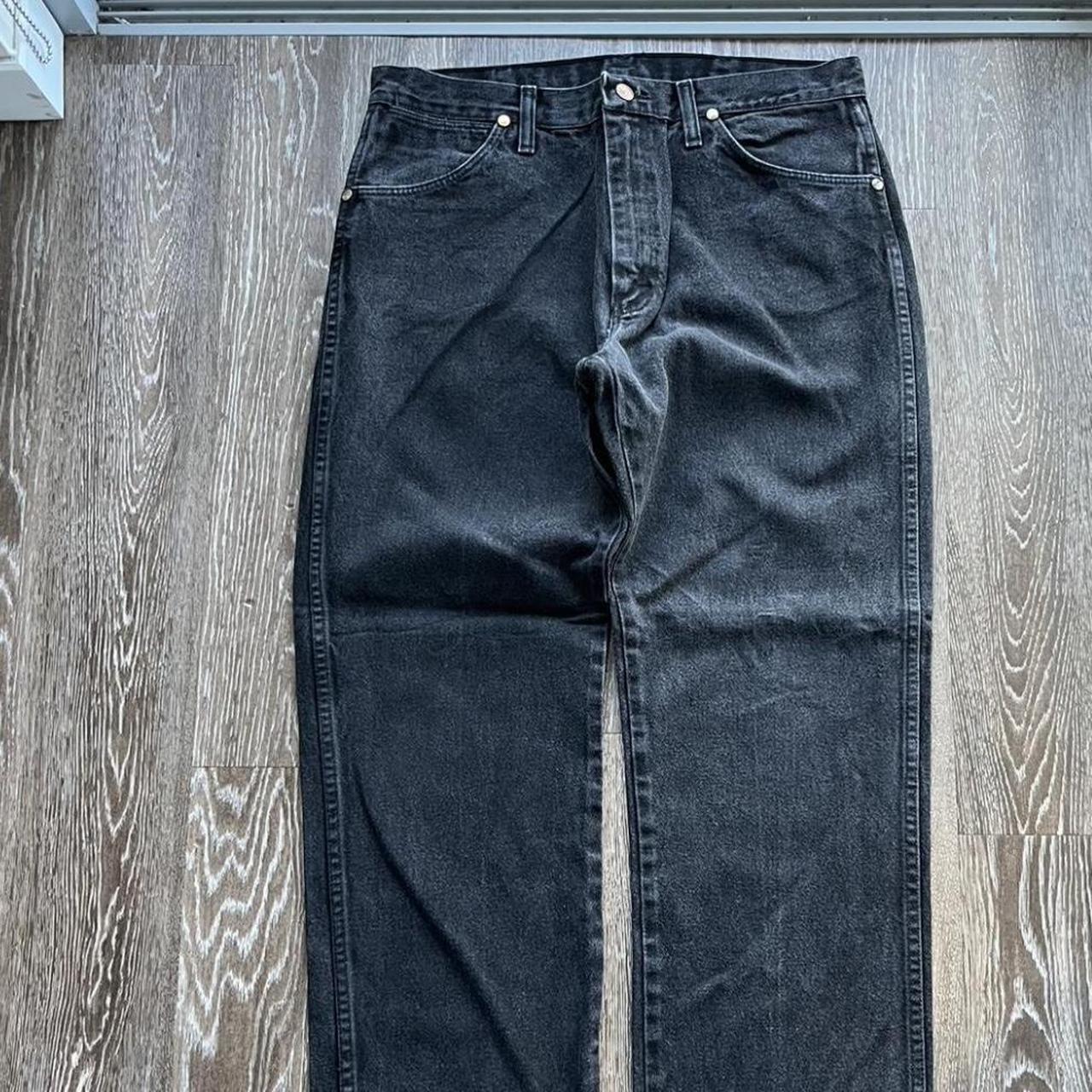 Wrangler Men's Black Jeans | Depop