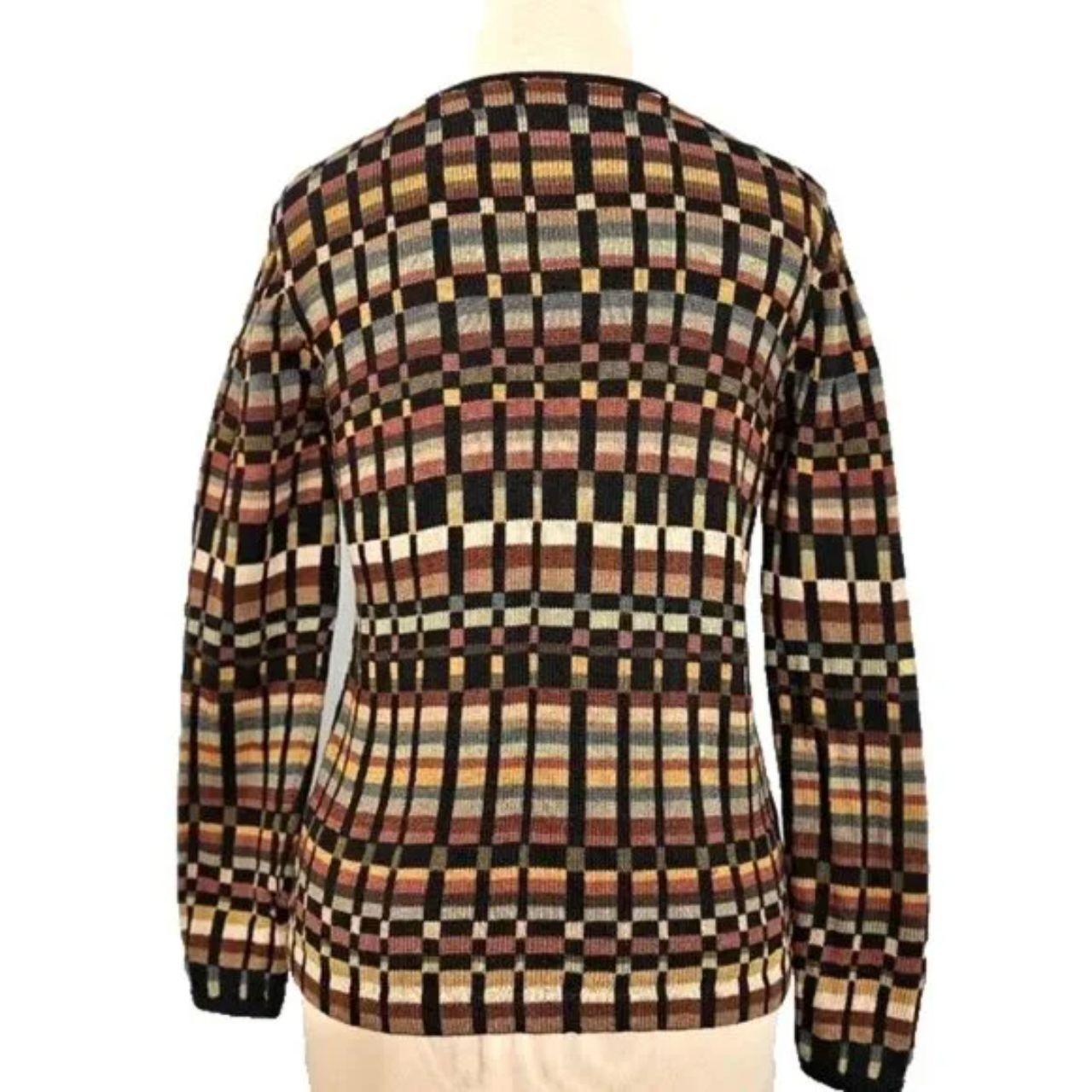 Women's Cardigan - Black/Tan - S – Peruvian Conne… - image 3