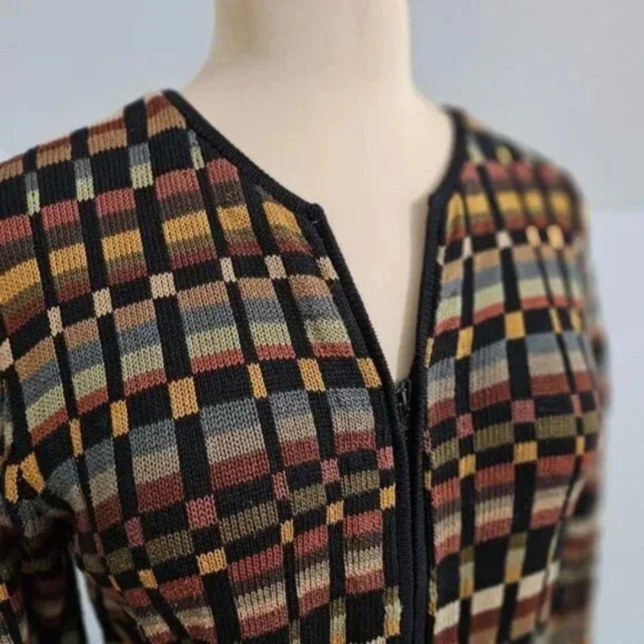 Women's Cardigan - Black/Tan - S – Peruvian Conne… - image 5