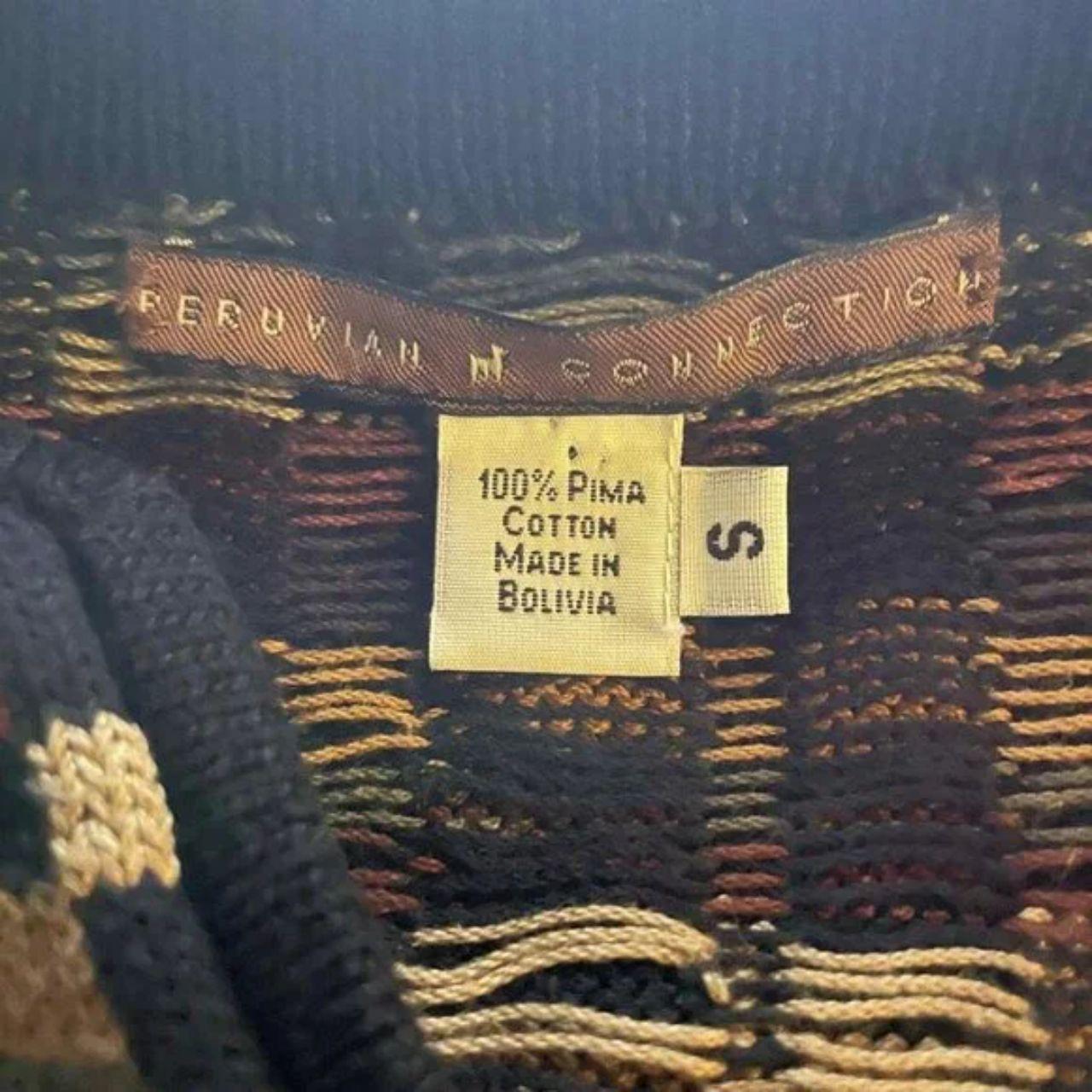 Women's Cardigan - Black/Tan - S – Peruvian Conne… - image 6