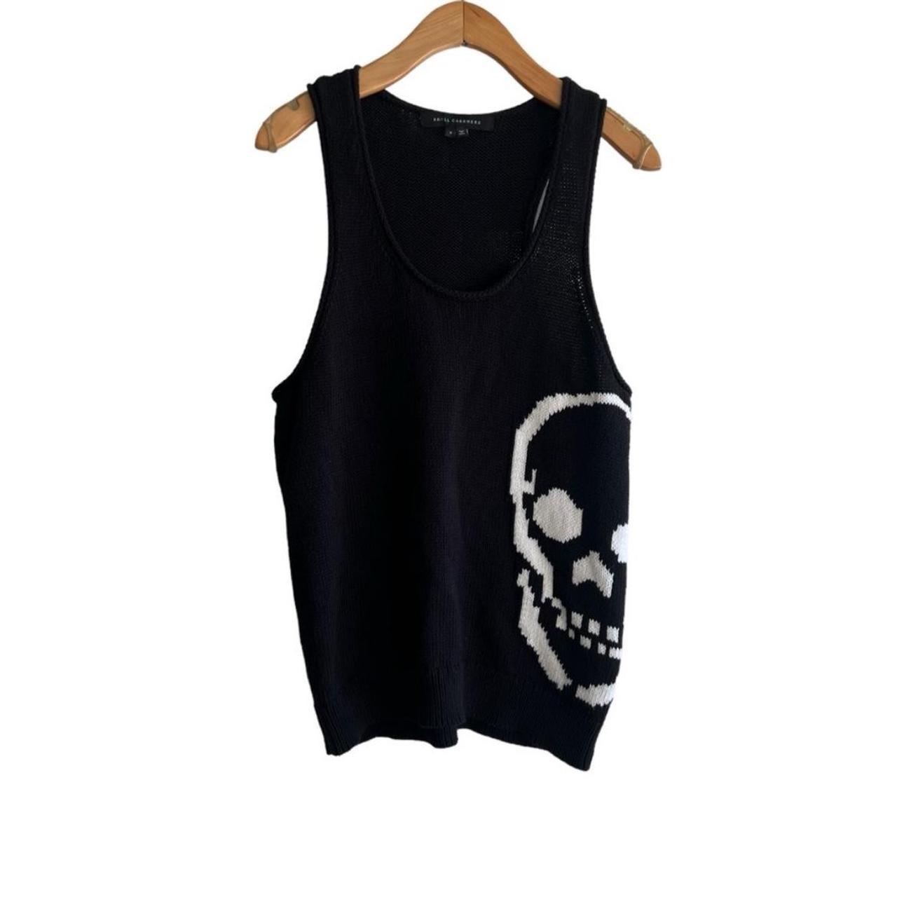 Skull cashmere Tank Top cheapest