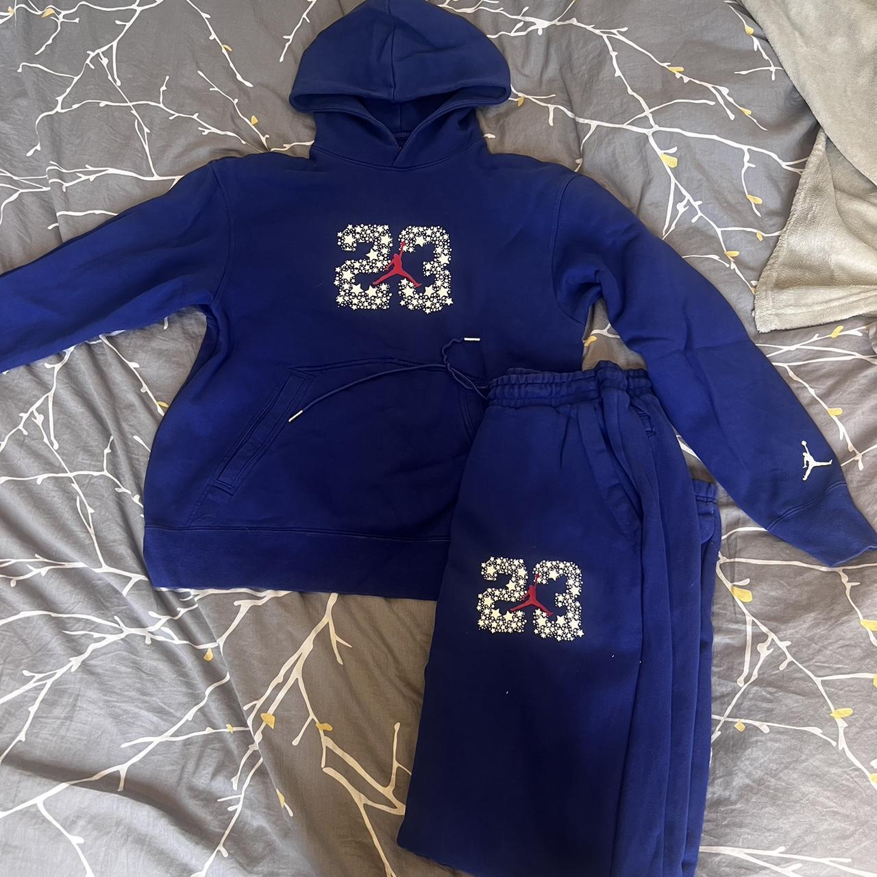 blue jordan flight tracksuit
