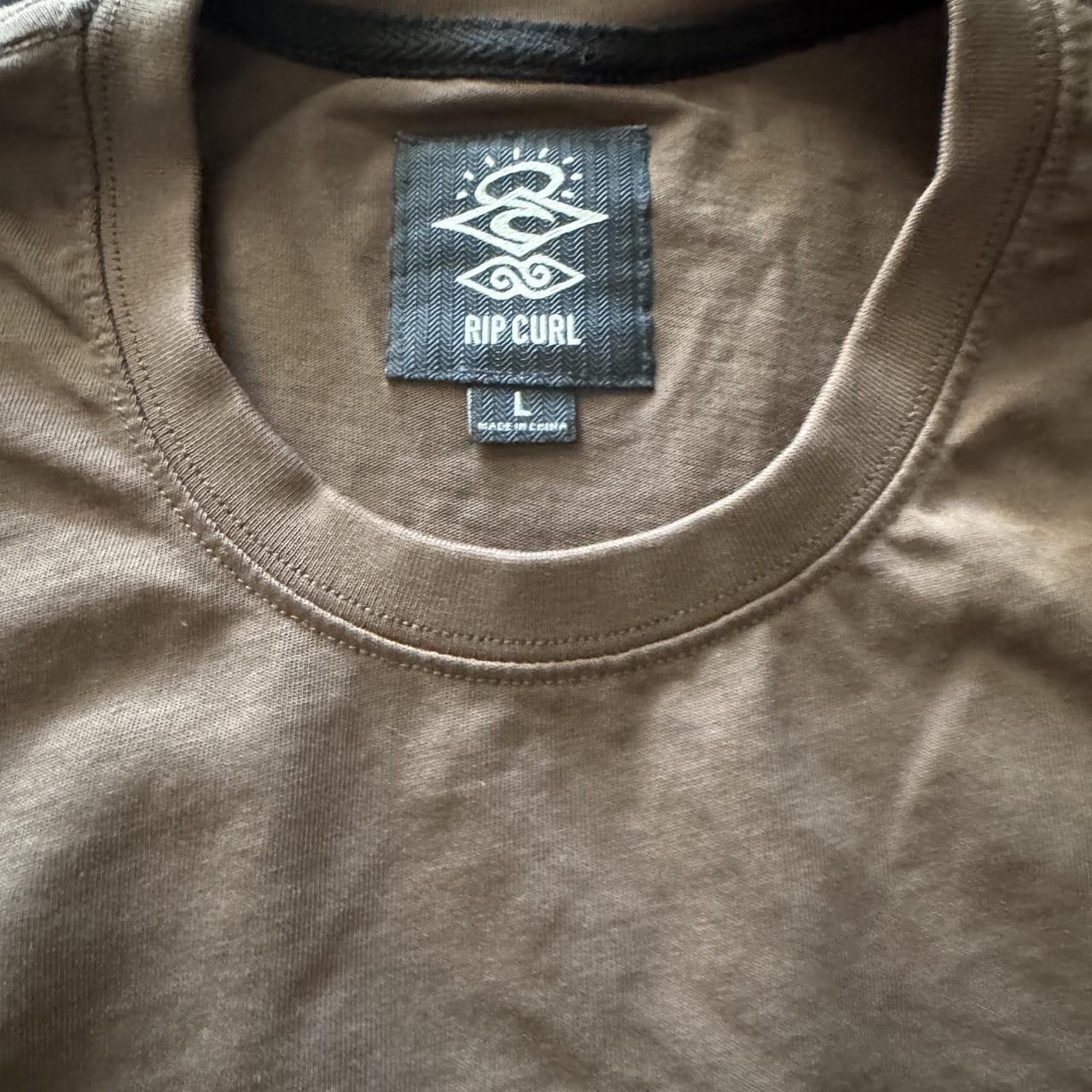 Brown rip curl surf wear Tee shirt Depop
