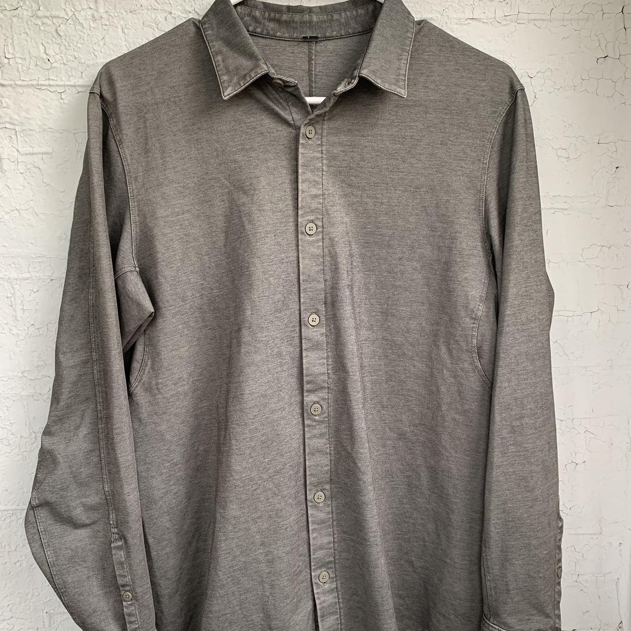 Lulu lemon button down shirt Size small Depop