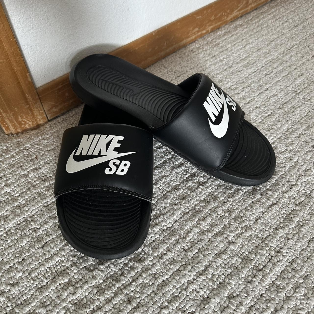 shadowberry nike slides