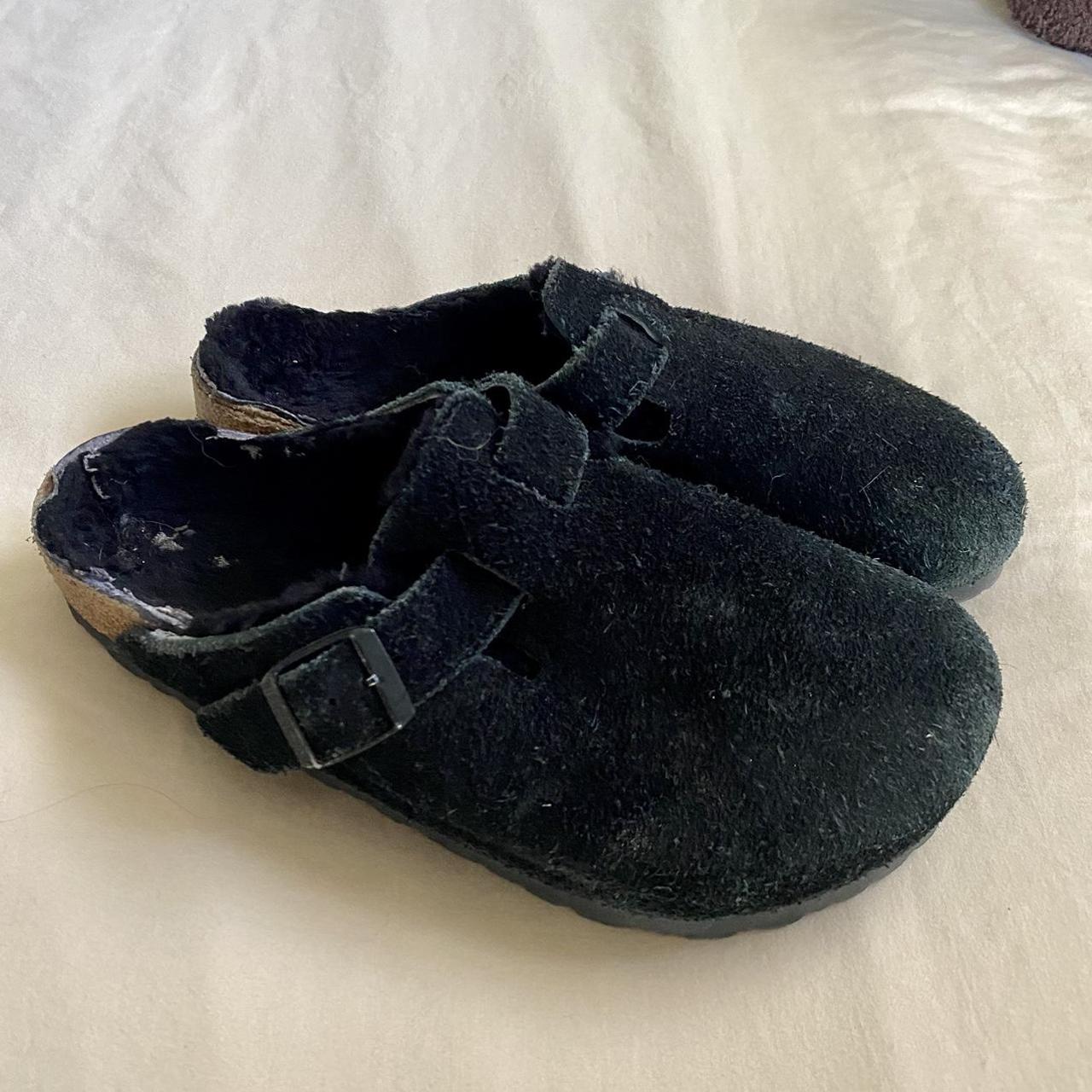 shearling clogs birkenstock