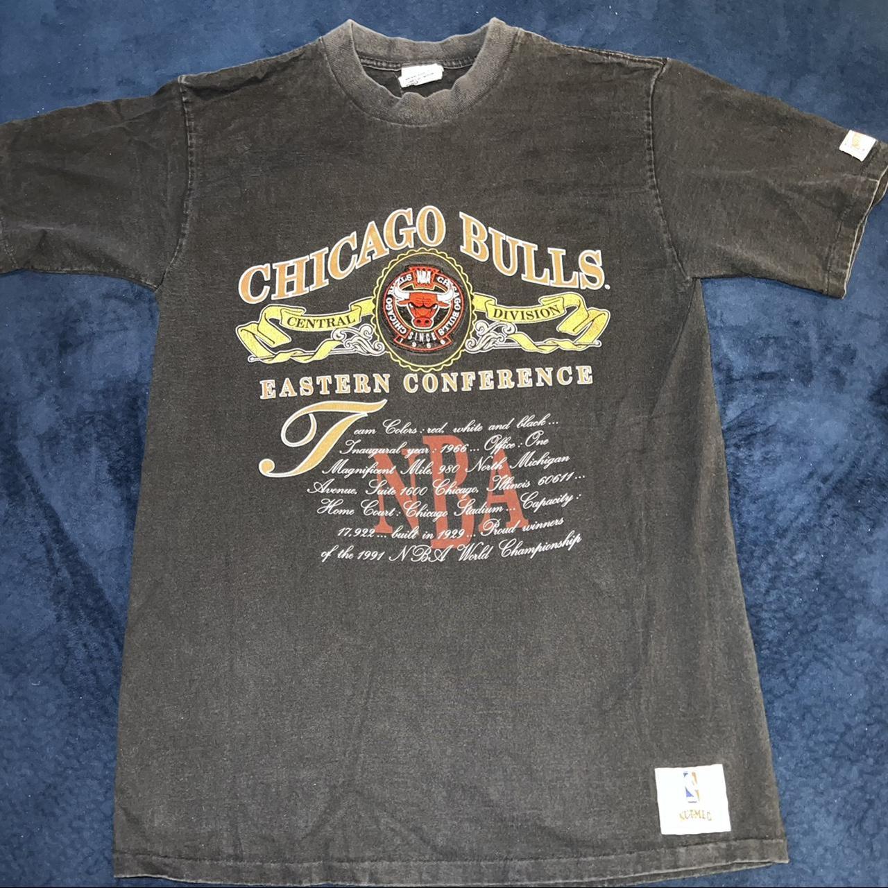 Vintage 1991 Chicago Bulls NBA World Champs AOP T-Shirt 