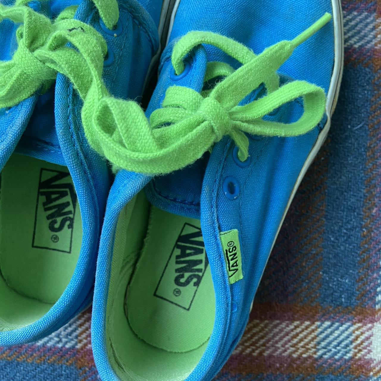 vans bleu vert