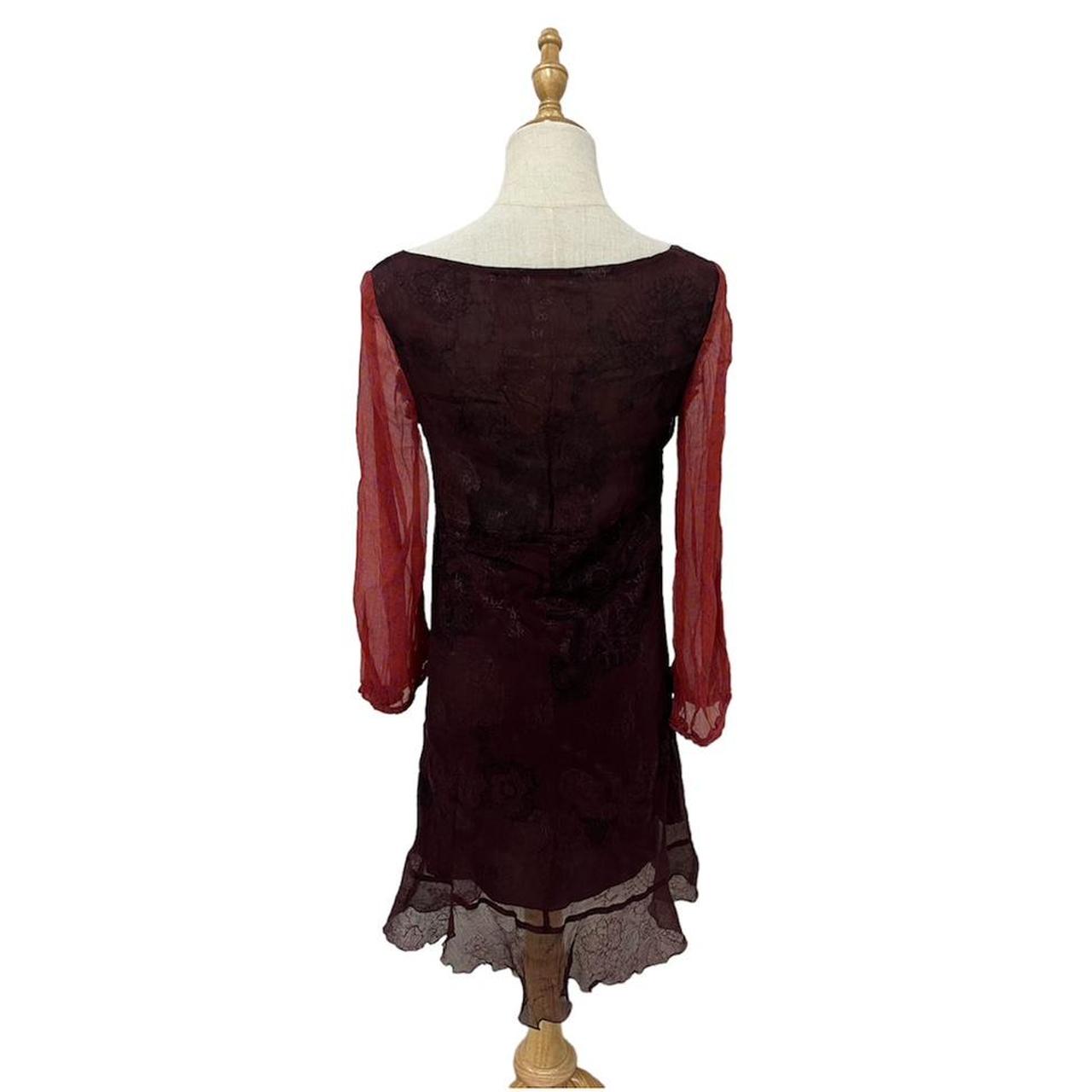 Liu Jo Women's Burgundy and Orange Dress (2)