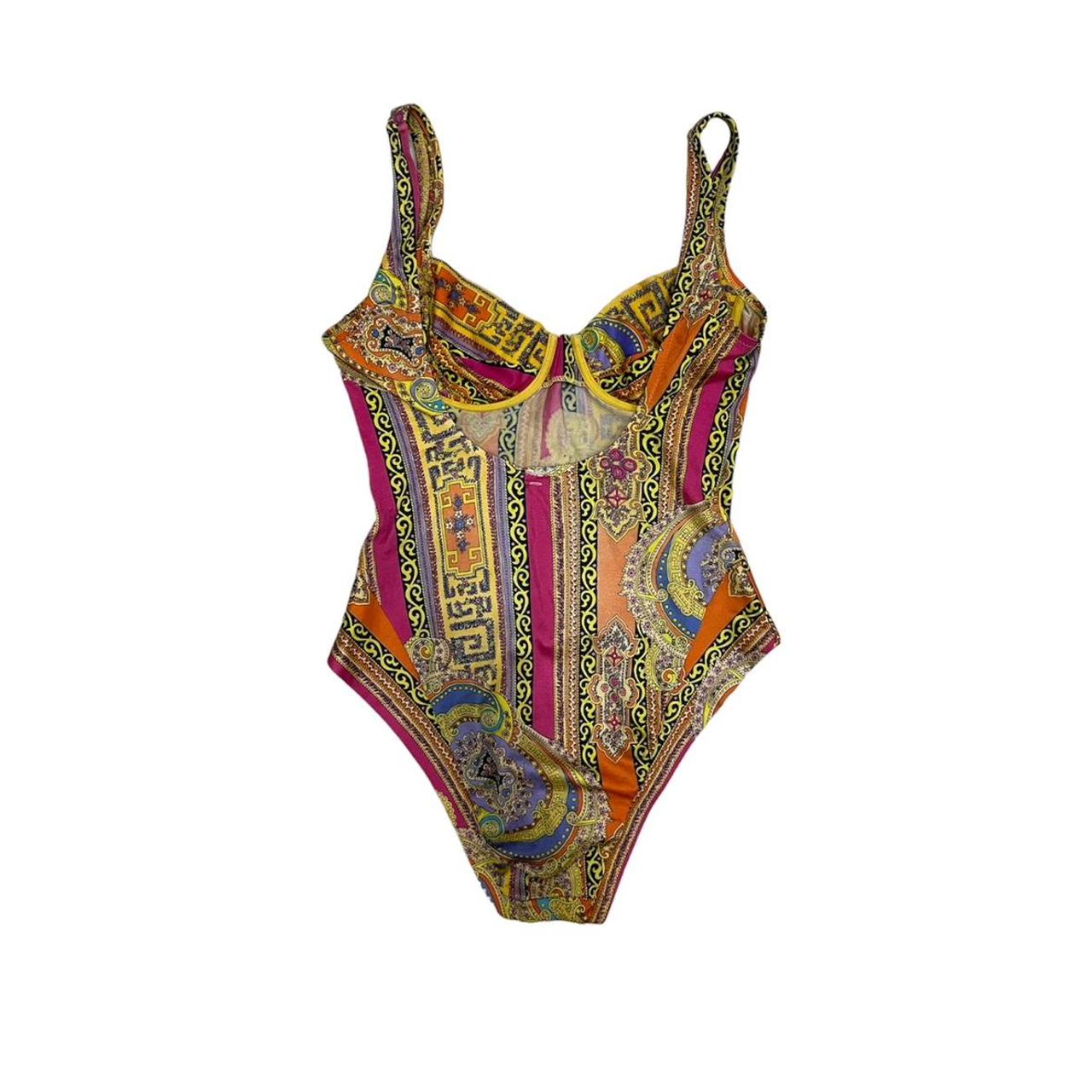 Argento Vivo Women's Multi Swimsuit-one-piece (2)