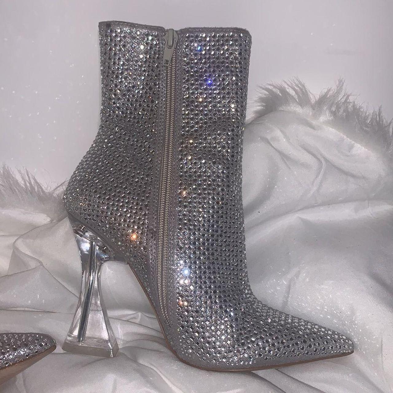 Steve Madden Rhinestone Booties *New Without Tags... - Depop