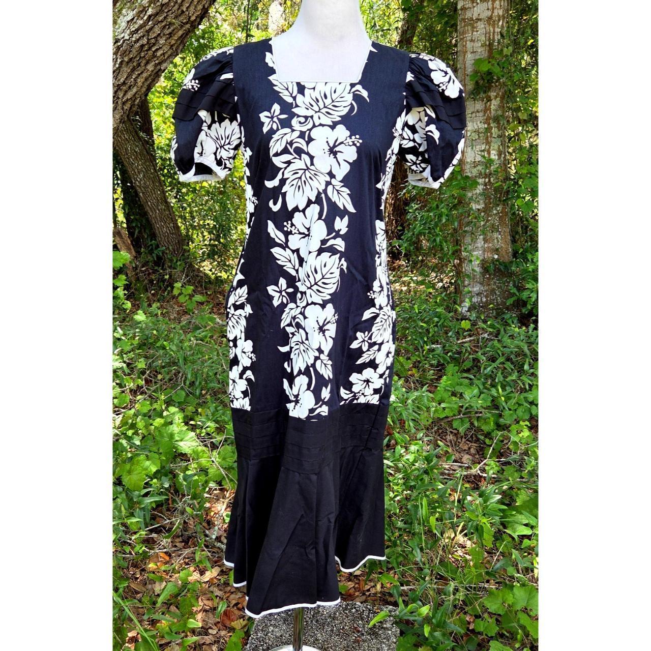 Vintage Women's A-line Dress - White - L – Vtg Lu… - image 1