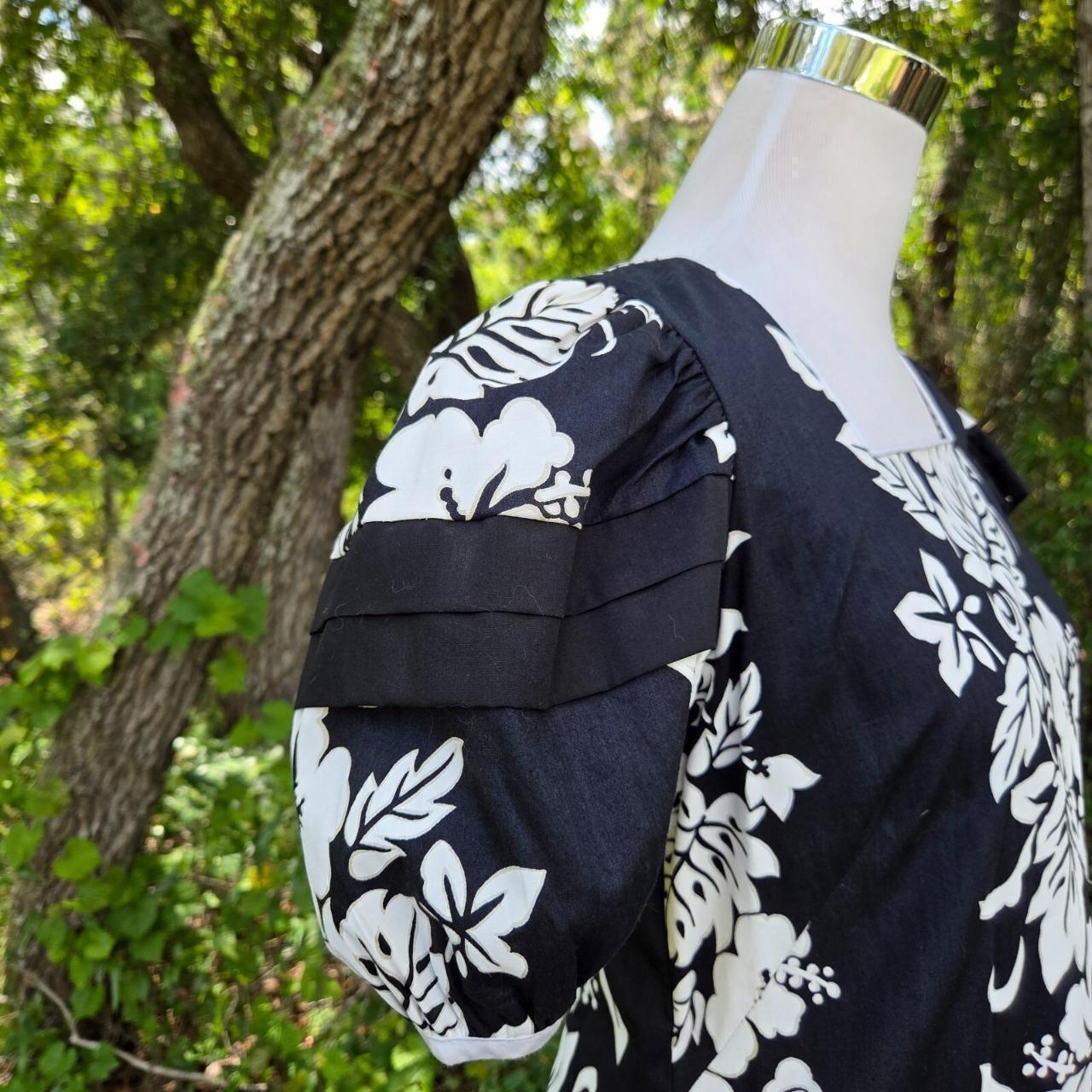 Vintage Women's A-line Dress - White - L – Vtg Lu… - image 8