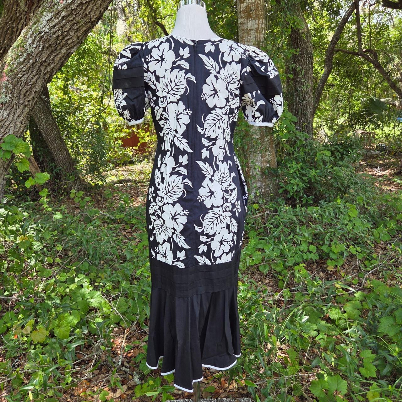 Vintage Women's A-line Dress - White - L – Vtg Lu… - image 2