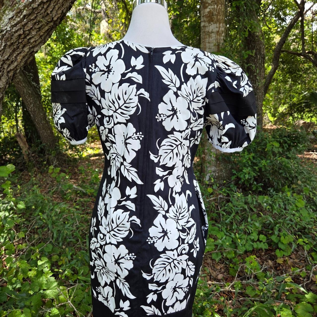 Vintage Women's A-line Dress - White - L – Vtg Lu… - image 6