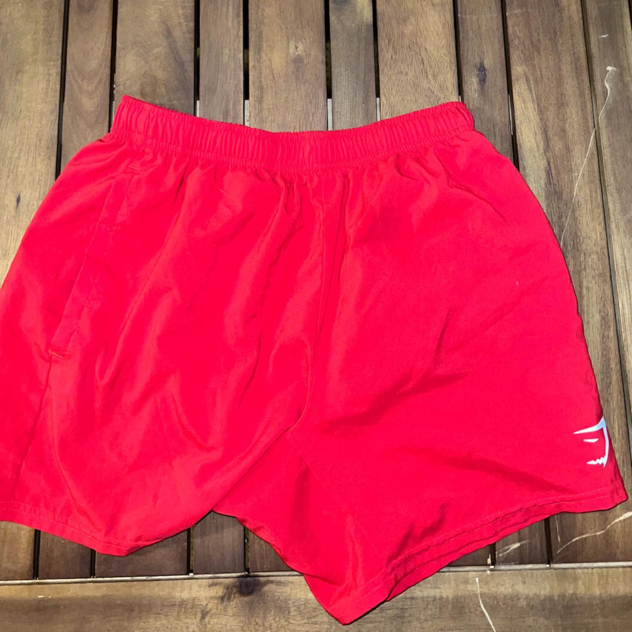 Gymshark Men's Red Shorts | Depop