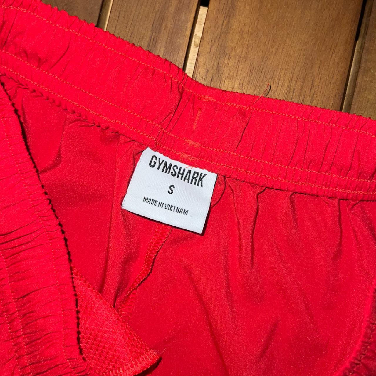 Gymshark Men's Red Shorts Depop