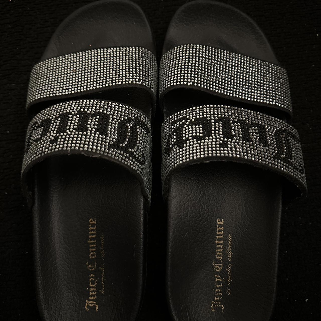 Juicy couture slides discount black