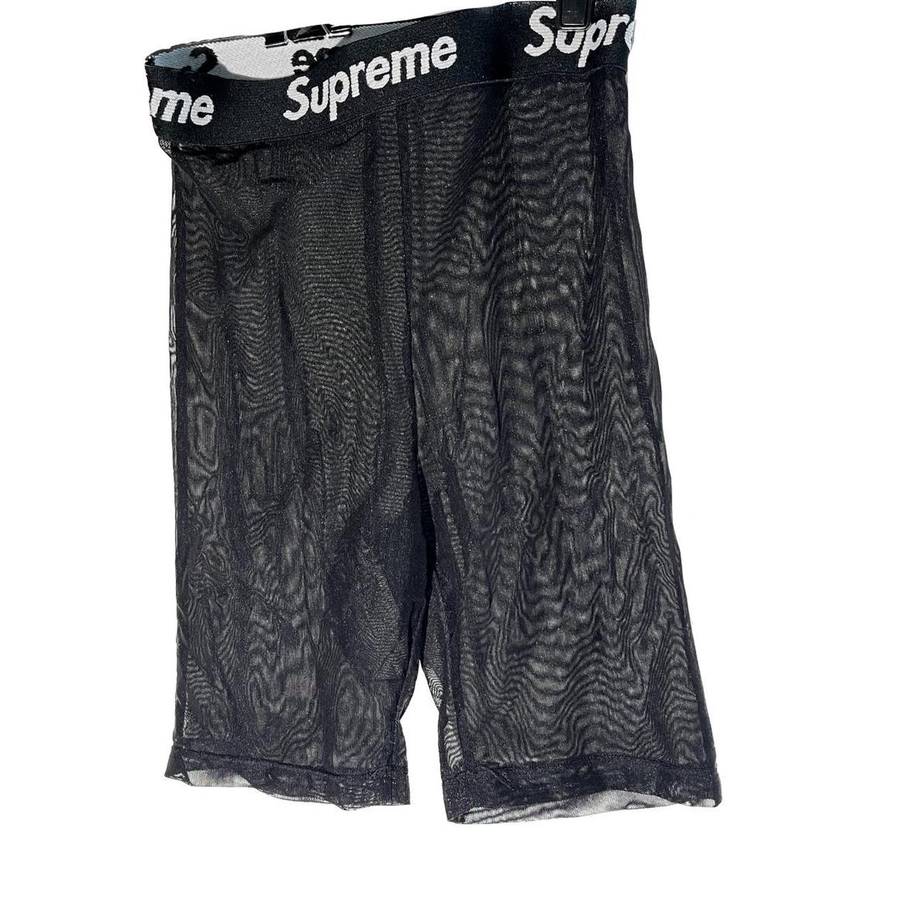Reconstructed Supreme Biker mesh shorts Brand... - Depop