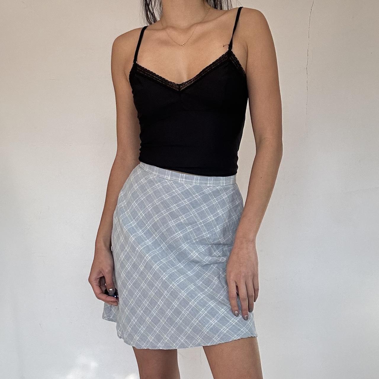 Vintage OJAY check plaid tartan mini skirt Details. Depop