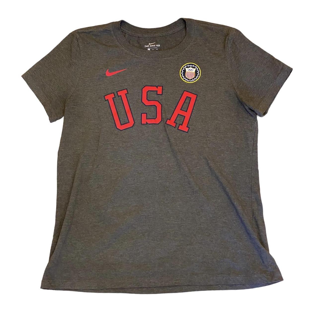 Nike Team USA Grey Block Short Sleeve T Shirt