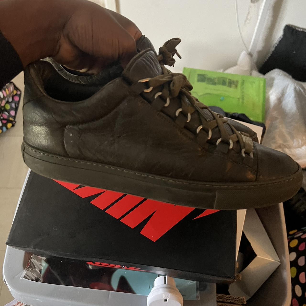 Balenciaga Arena Low Khaki Green, Size 42/Uk