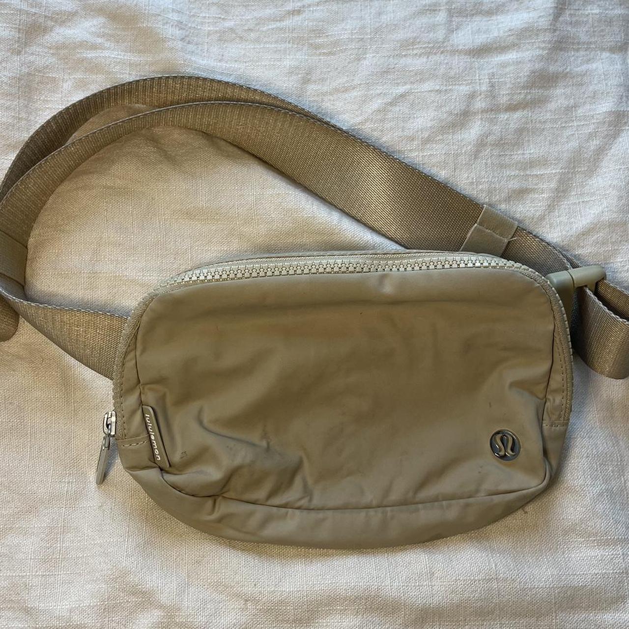 Lululemon tan sling bag Signs of minimal wear,... - Depop