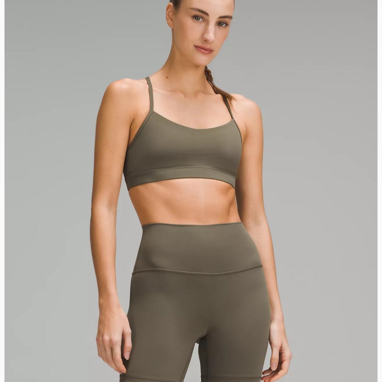 Lululemon Flow Y Bra Nulu, Light Support, In rare