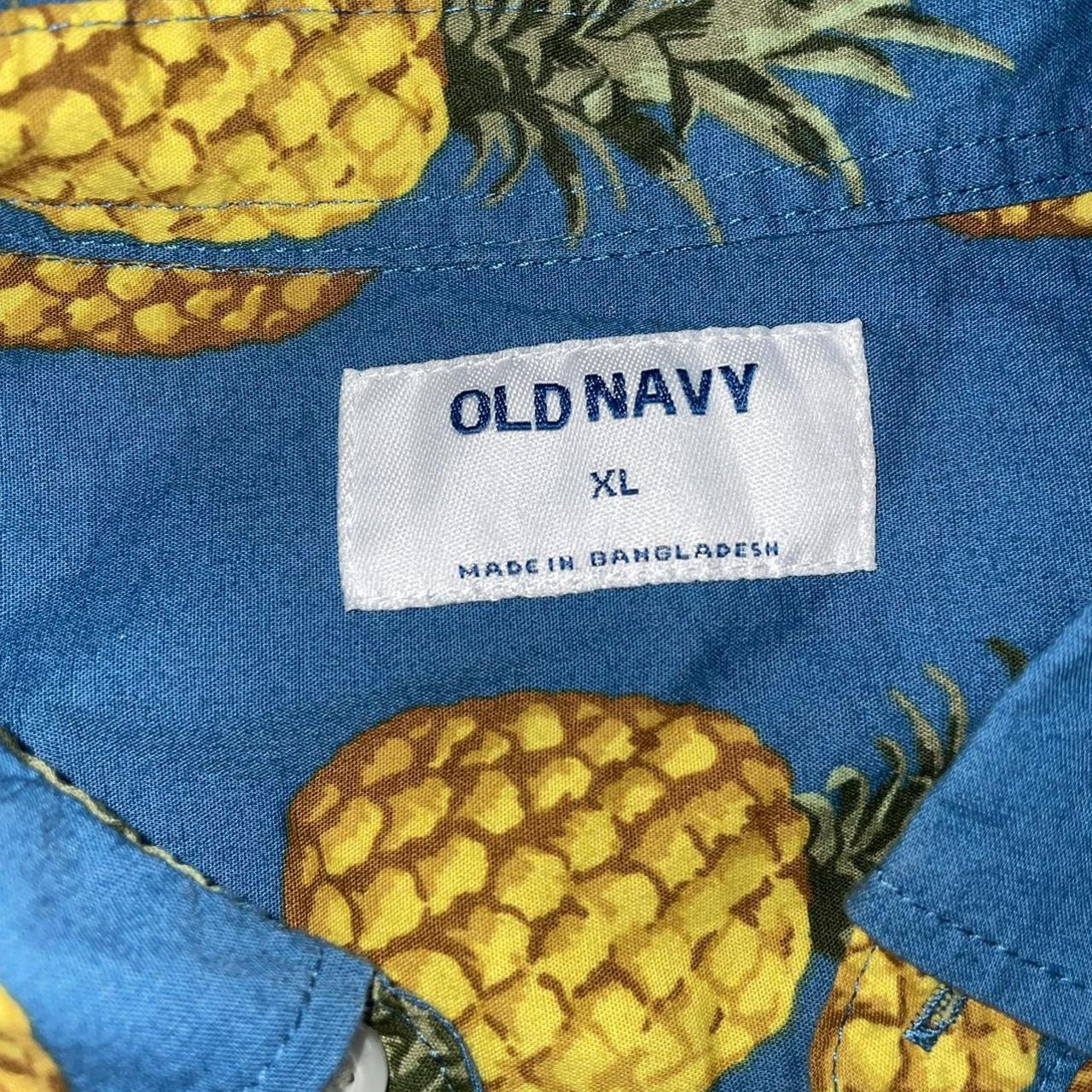 old navy pineapple shirt