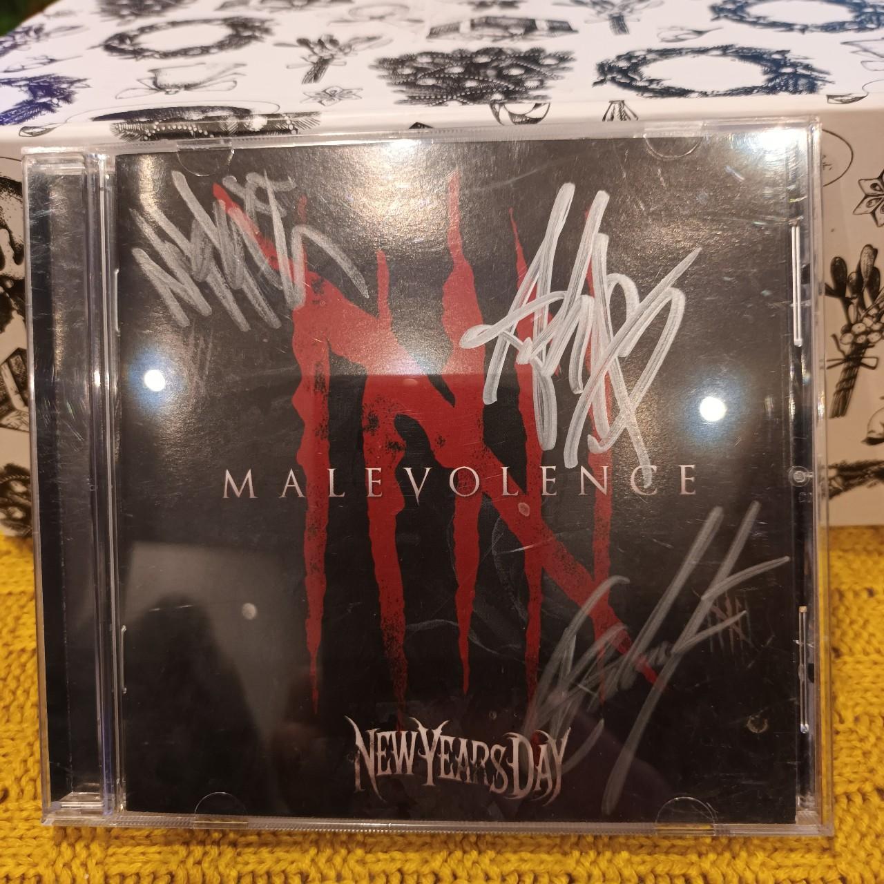 New Years Day - Malevolence signed. In good... - Depop