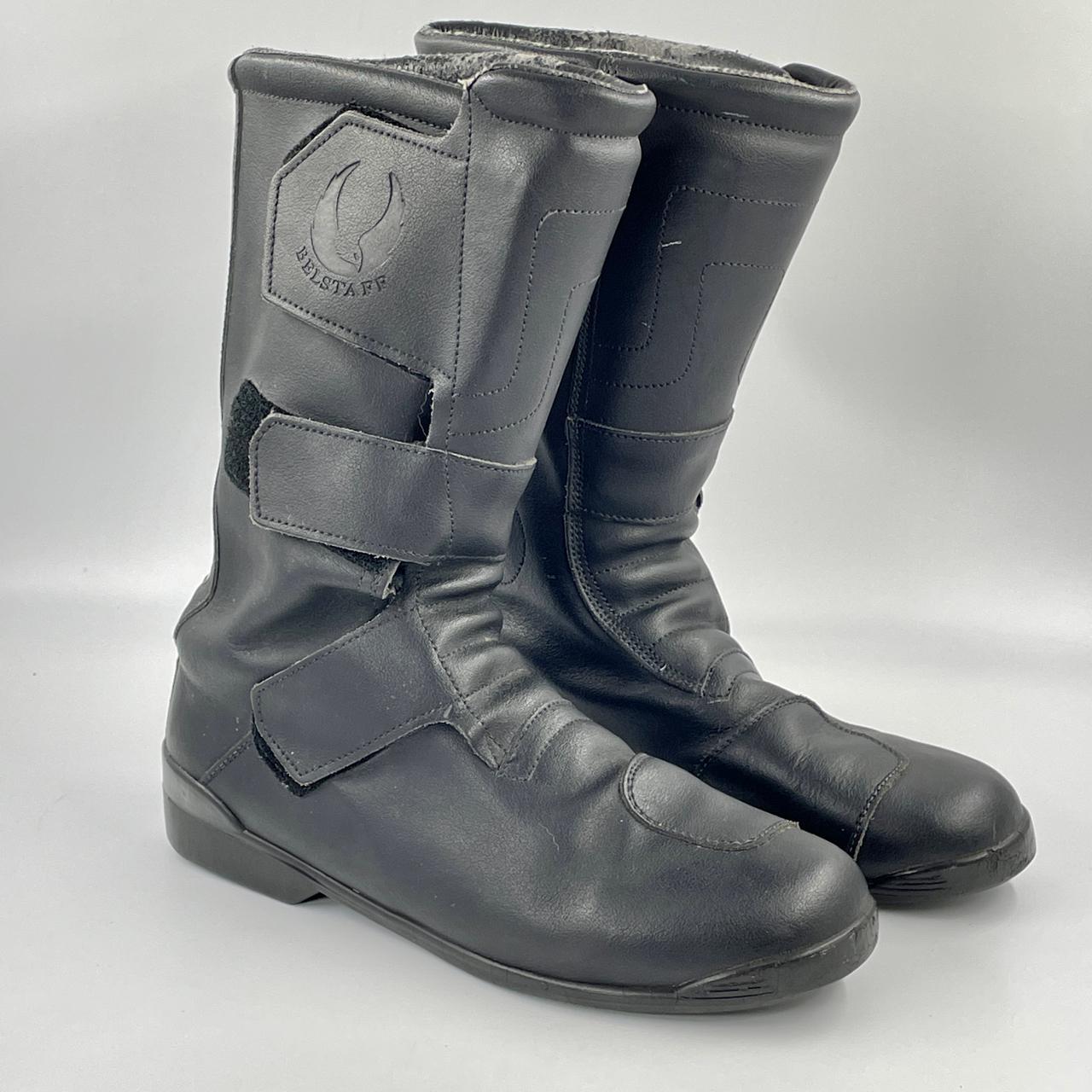 Belstaff Men's Black Boots | Depop