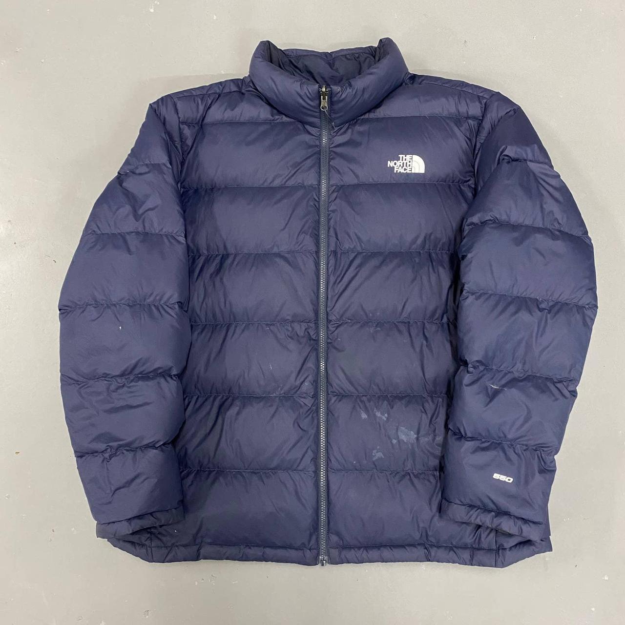 Navy Blue North Face 550 Puffer Due to the... - Depop