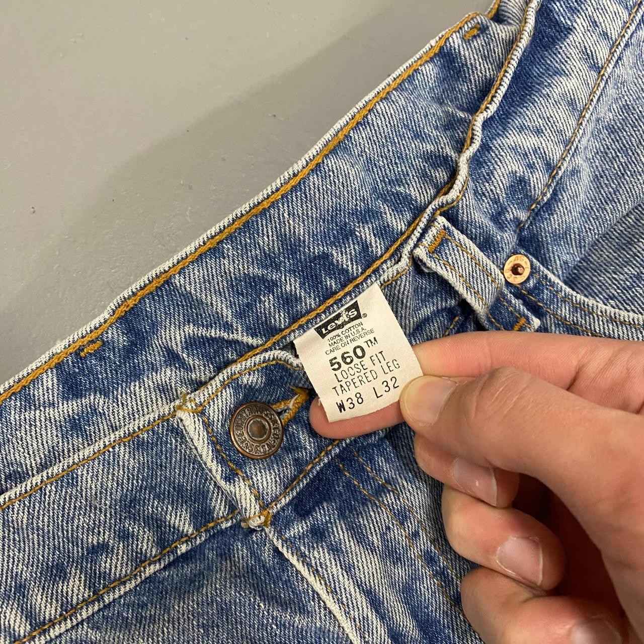 90s Mid Wash Relaxed Levis 560 Due to the secondhand... - Depop