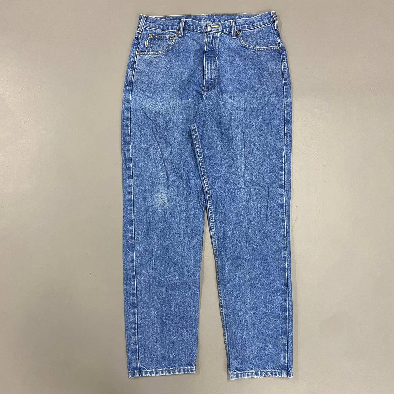 Carhartt Men's Blue Jeans | Depop