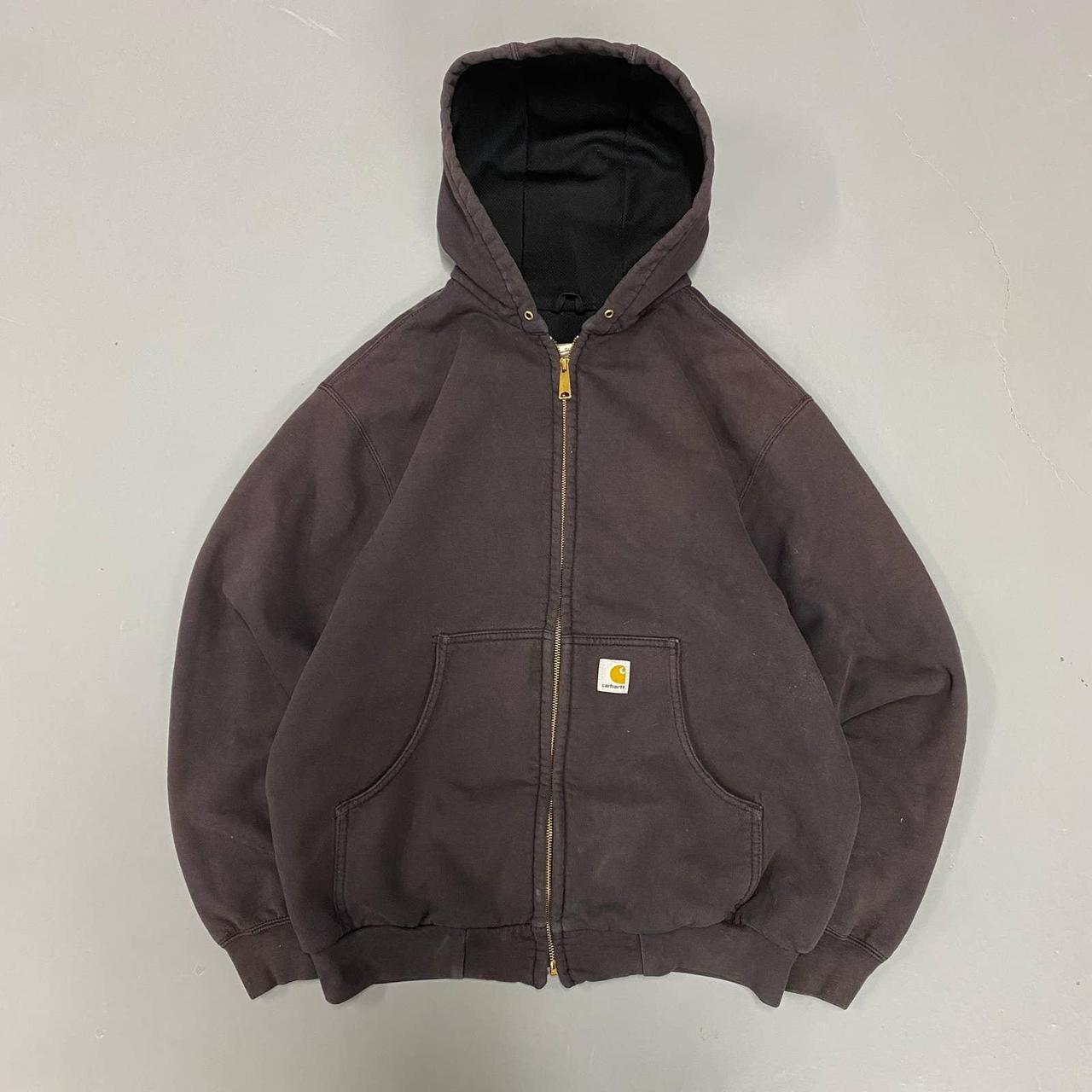 Carhartt Men's Brown Hoodie | Depop