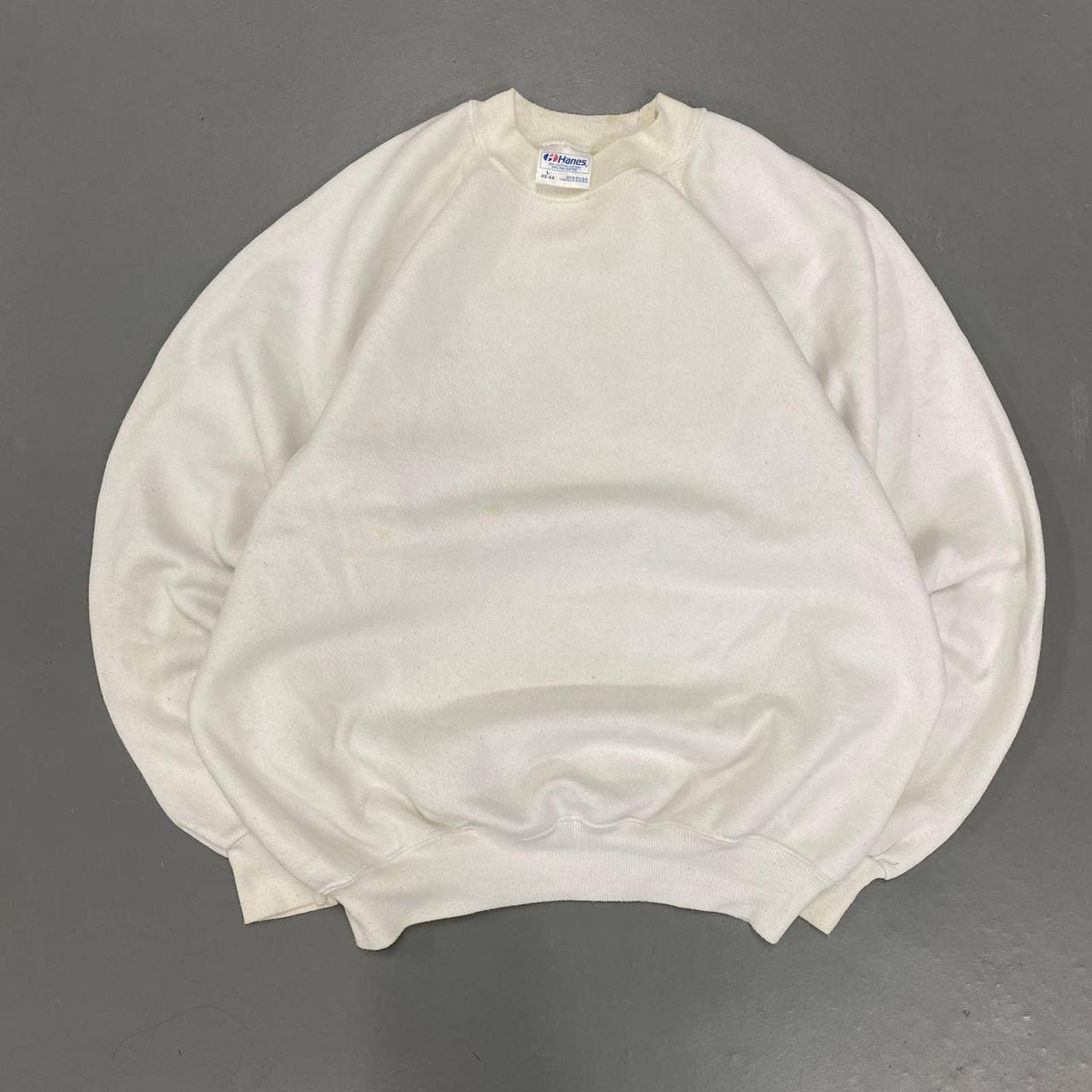 American Vintage Men's White Sweatshirt | Depop