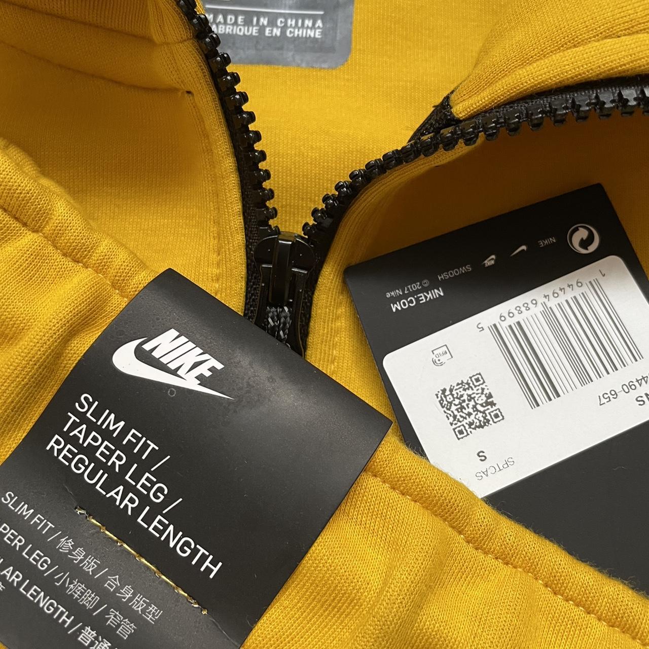 nike tech suit yellow
