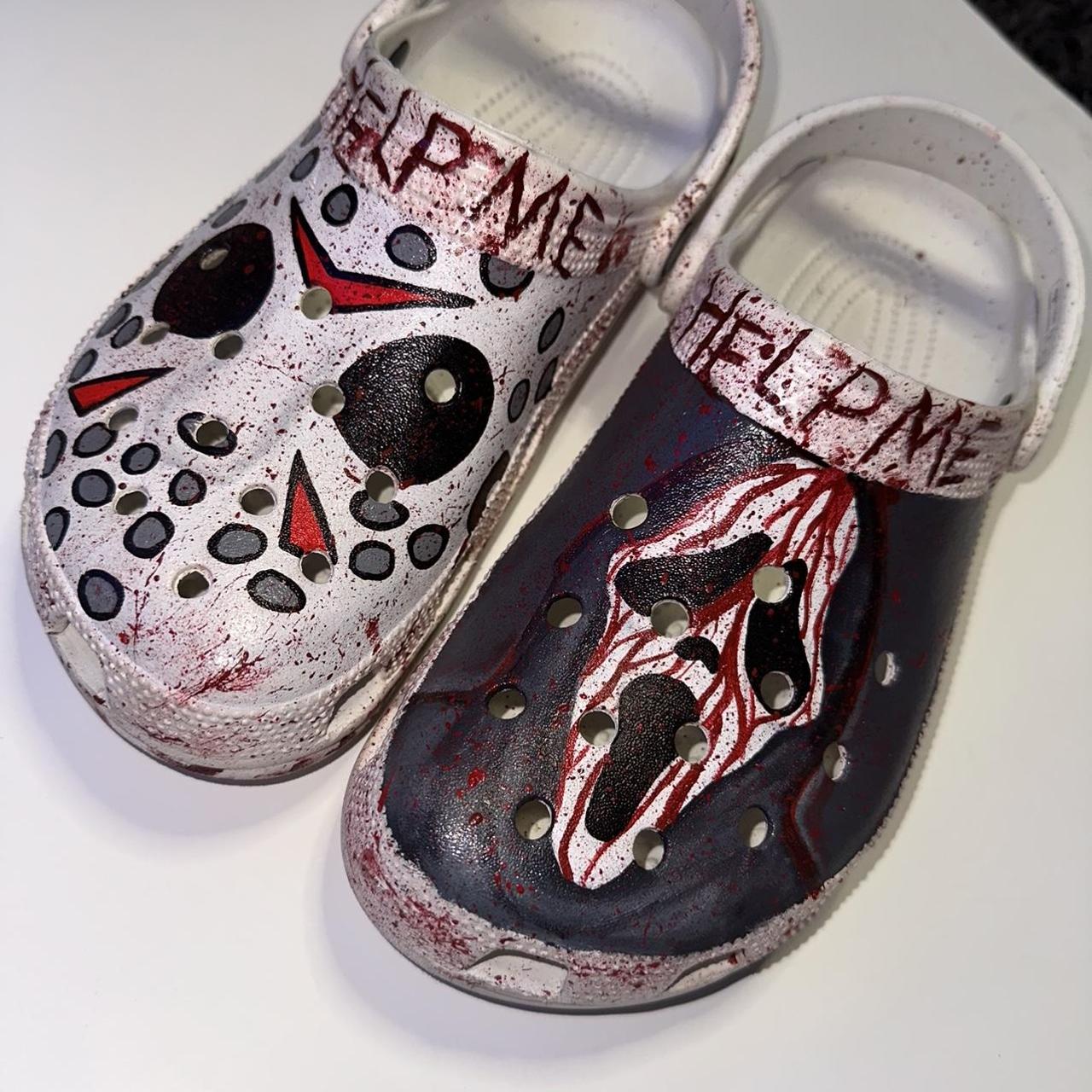 Custom crocs, very CUTE! Each pair is unique and - Depop